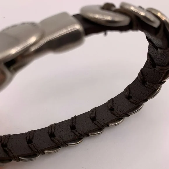 UNO De 50 silver plate leather bracelet - Picture 7 of 7